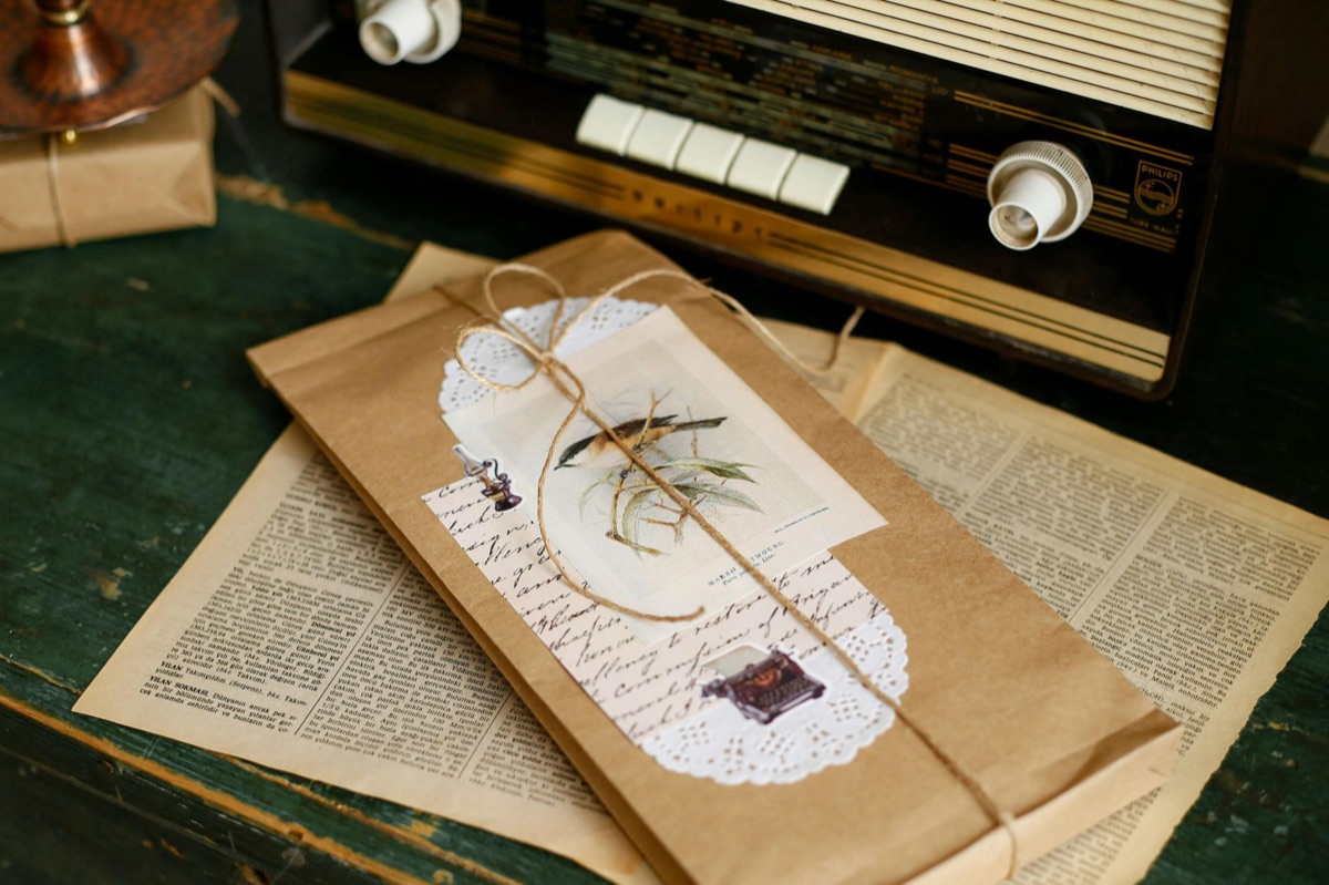Boleto de papel antiguo
