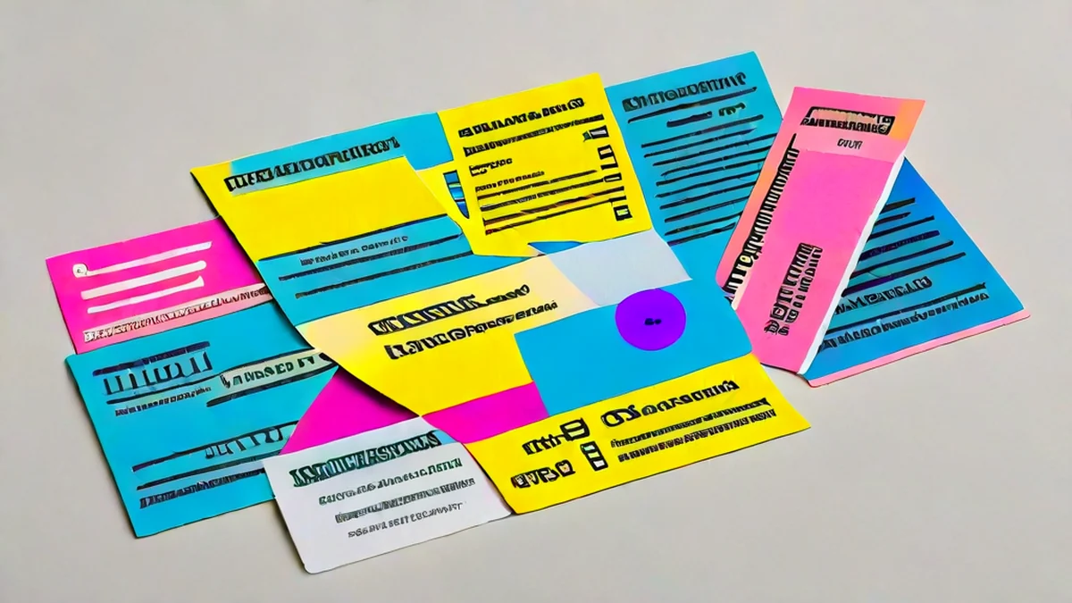 Multiple colorful theater tickets displayed on a table.