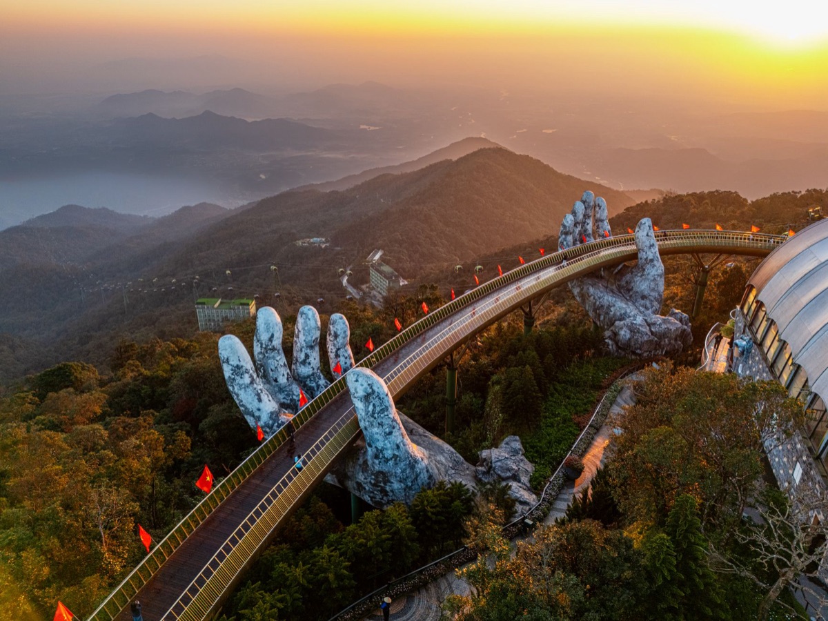 Die Goldene Brücke in den Ba Na Hills
